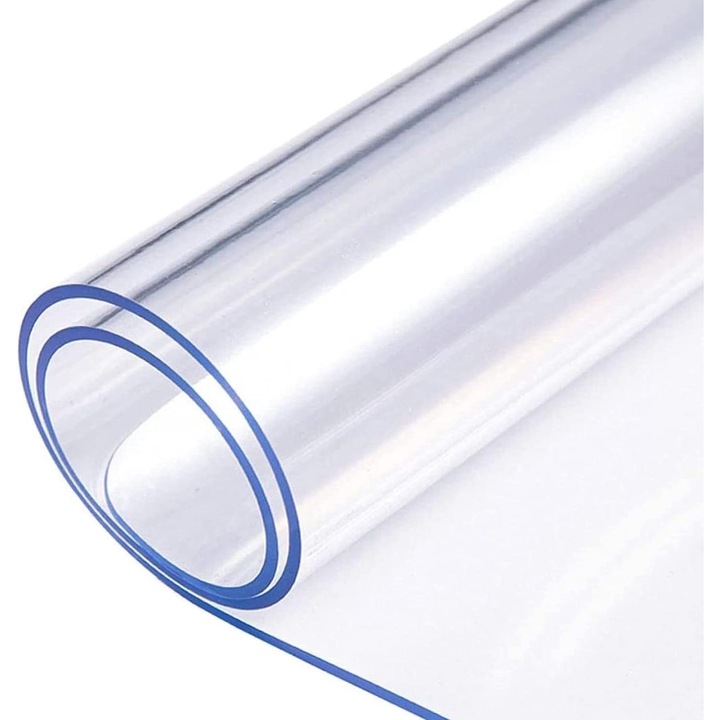 Átlátszó szilikon PVC asztalvédő, 2mm, 90 x 180 cm