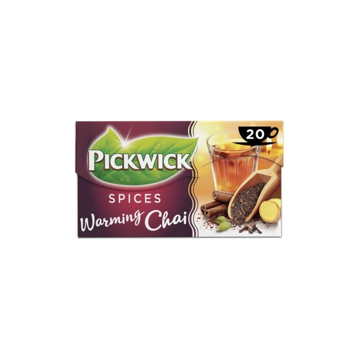 Ceai negru aromat, Pickwick, Spices Warming Chai, 20 pliculete