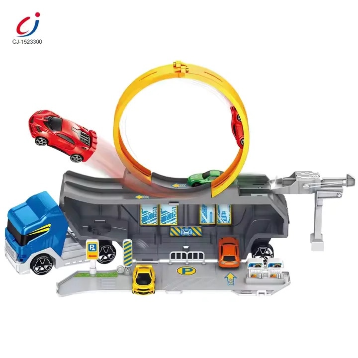 Joc camion cu masini, cu 4 masini + camion