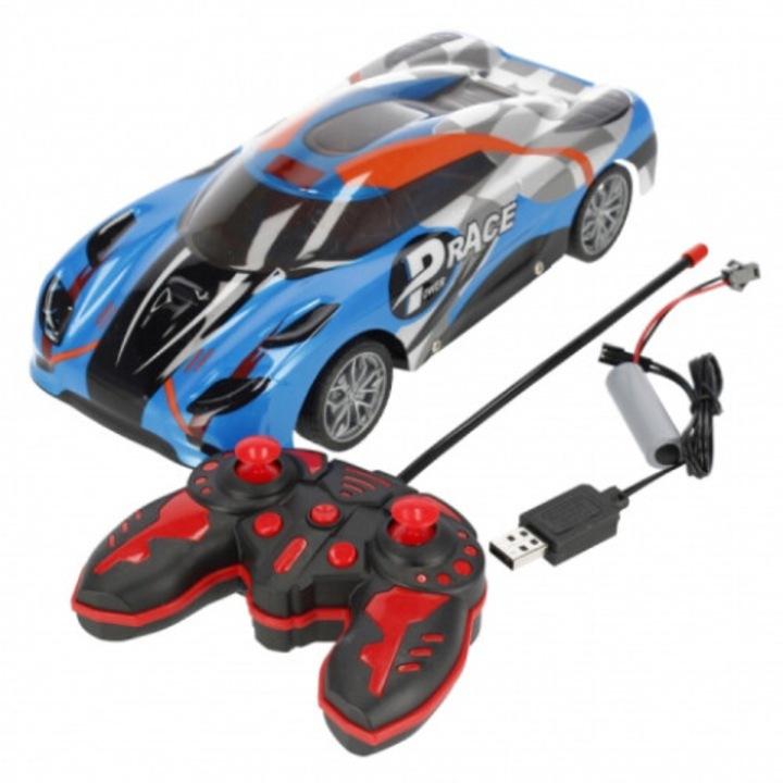 Masinuta R/C cu Radiocomanda, Design Sportiv, Scara 1:14, Incarcare USB, 35 cm, Control Precisionat