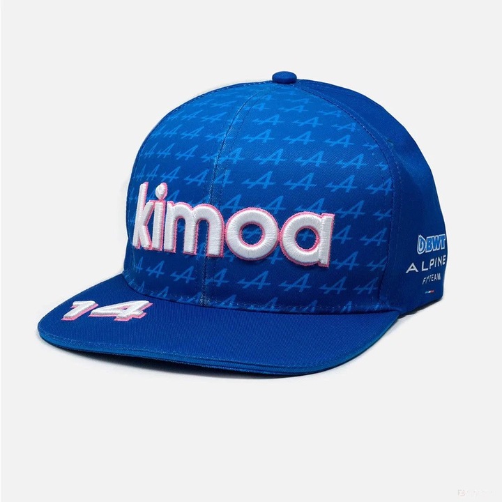Alpine Flatbrim Sapka, Fernando Alonso Kimoa, Kék, 2022