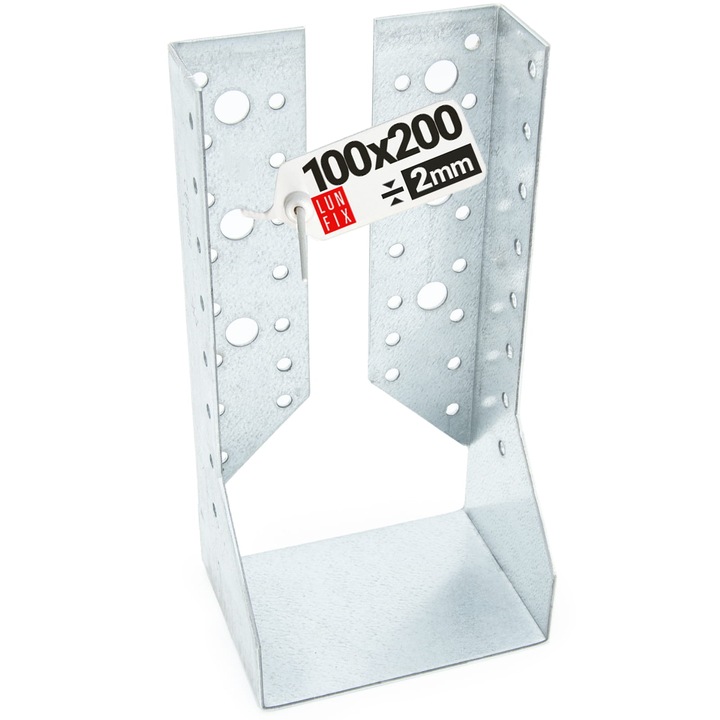 Coltar de fixare Lun Fix, 100x200x2 mm, utilizare in constructii si mobilier