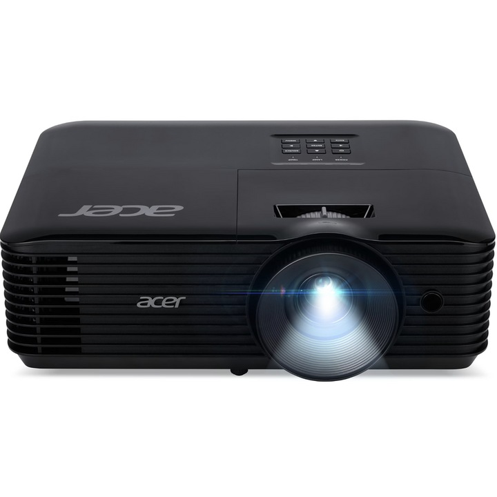 Videoproiector Acer X1228, DLP, WXGA, 1280 x 800, 5000 lm, 4:3, HDMI, VGA, Boxe 3W, Negru