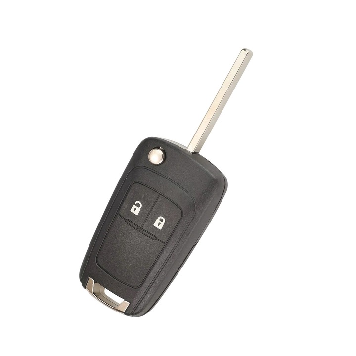 Кутийка авто ключ подходяща за Opel Astra J, Insignia A, Zafira C, Corsa E, 2 бутона, черна