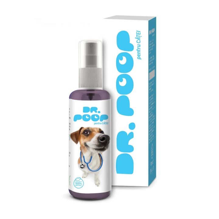 Supliment digestie sanatoasa pentru caini, 100ml, Dr. Poop