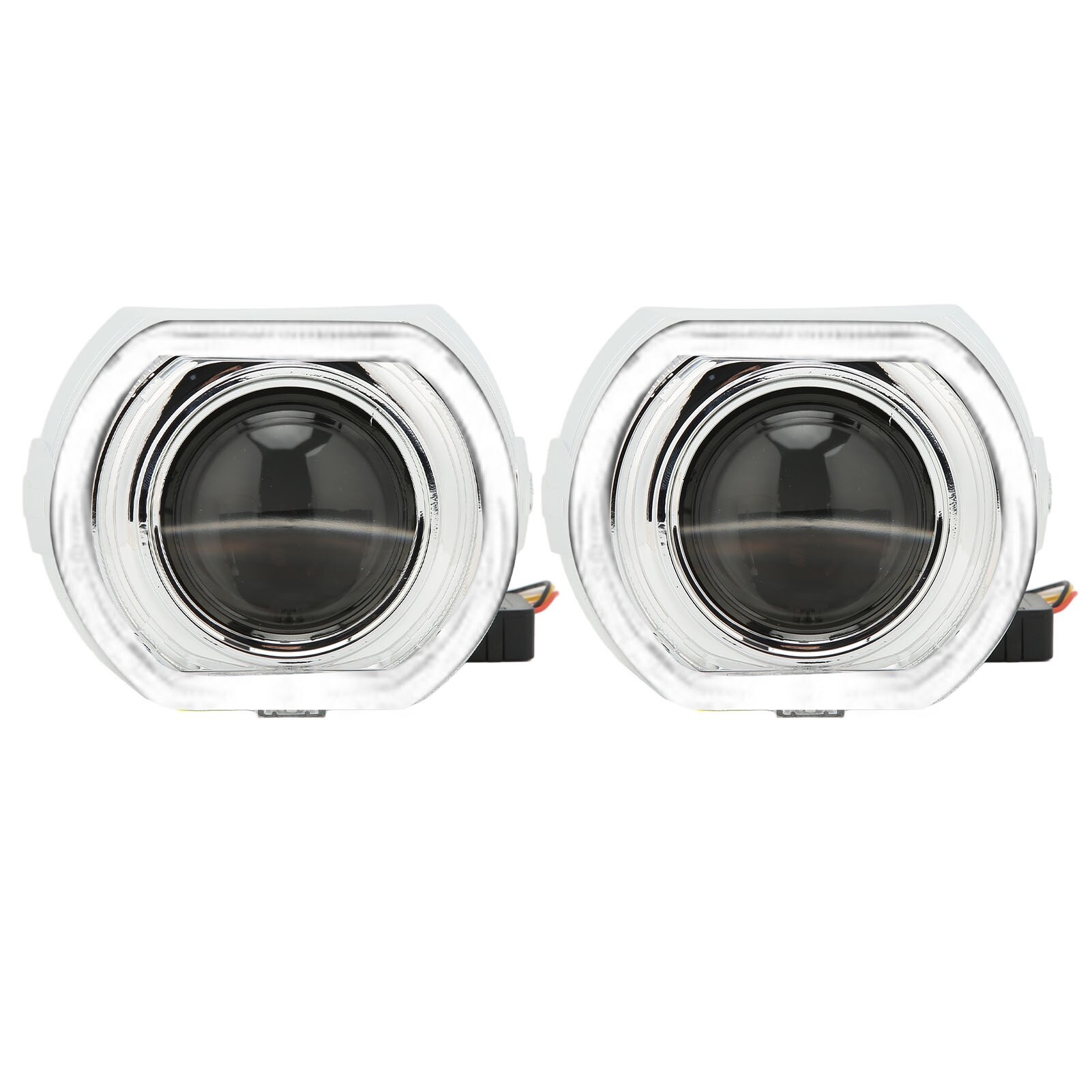 【Angel R】AR25341 Lentile Proiectoare 3in Bi LED cu Angel Eyes, 9-24V, lentile