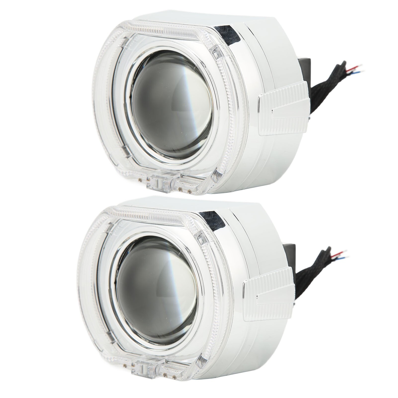 Lentile Proiectoare 3in Bi LED cu Angel Eyes, 9-24V, lentile