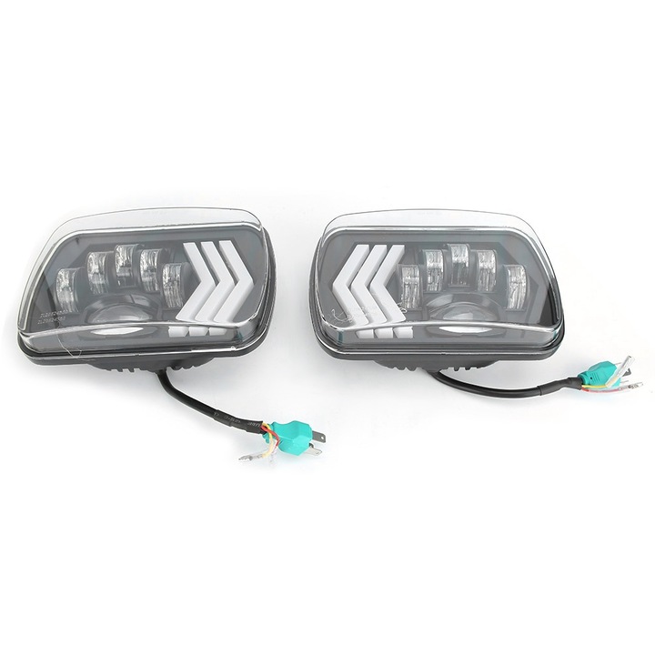 Комплект фарове 5 х 7 инча, за Jeep Wrangler, LED, водоустойчиви