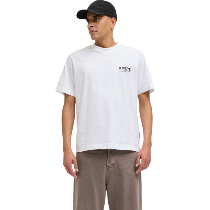 Tricou JACK &JONES Dynamic Dust 40562, Alb