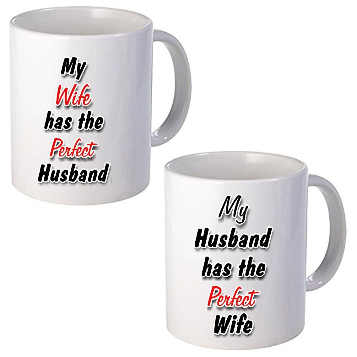 Set cani personalizate, ceramica alba, capacitate 300 ml/cana, 