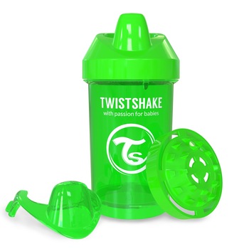 Cana anticurgere 8+ Twistshake, 300 ml, verde Cana anticurgere 8+ Twistshake, 300 ml, verde