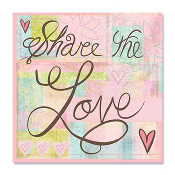 Tablou Canvas - Mesaj, Share the Love, 70 x 70 cm Tablou Canvas - Mesaj, Share the Love, 70 x 70 cm