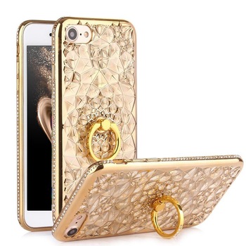 Husa telefon Iphone 7 Plus ofera protectie Soft Ultrasubtire - Diamond Crystal Ring Gold Husa telefon Iphone 7 Plus ofera protectie Soft Ultrasubtire - Diamond Crystal Ring Gold