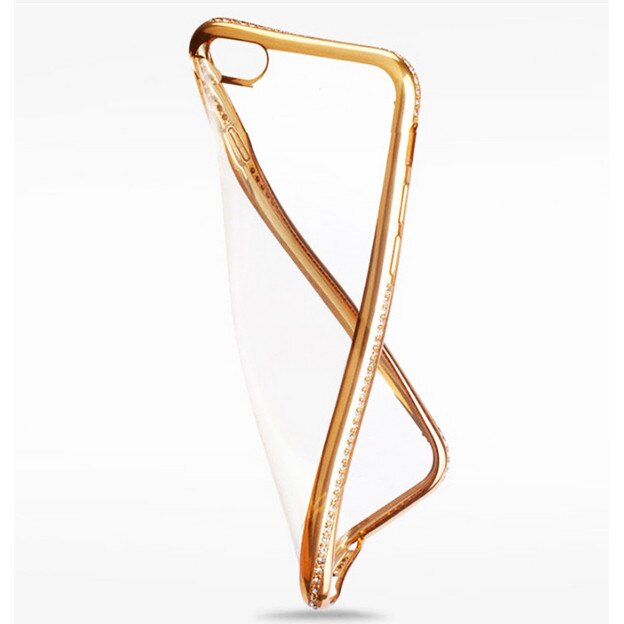 Husa telefon Iphone 6 / 6S ofera protectie Ultrasubtire - Diamond Crystal Gold
