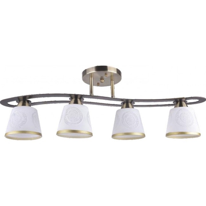 Полилей Alba 4XE27, златист / черен / бял