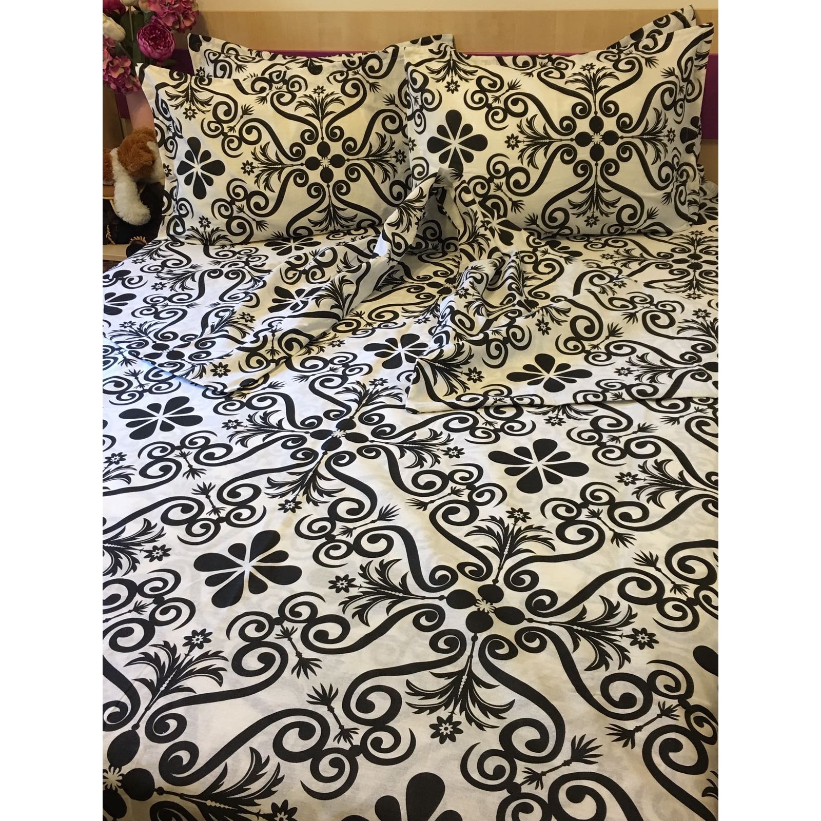 Lenjerie dubla by Liz Line - bumbac 100% - patru piese - D412