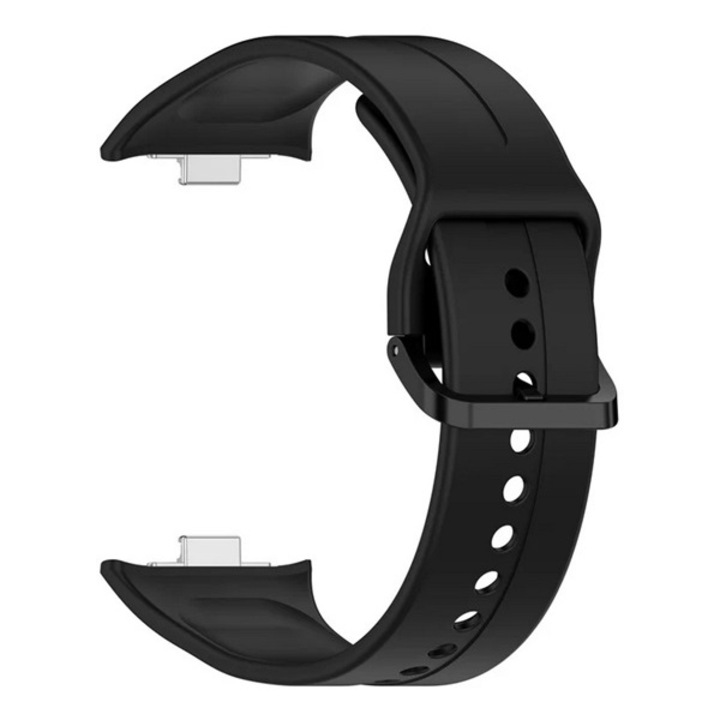 Gigapack pótszíj, egyedi méret, szilikon, fekete, kompatibilis: Xiaomi Redmi Watch 5