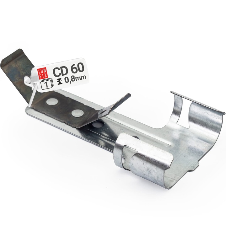 Suport rotativ cu arc, Lun Fix, profil CD60, placa GK