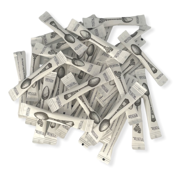 Kristálycukor egyadagos, 4 gramm/ db, 1000 db/Karton, 4 kg