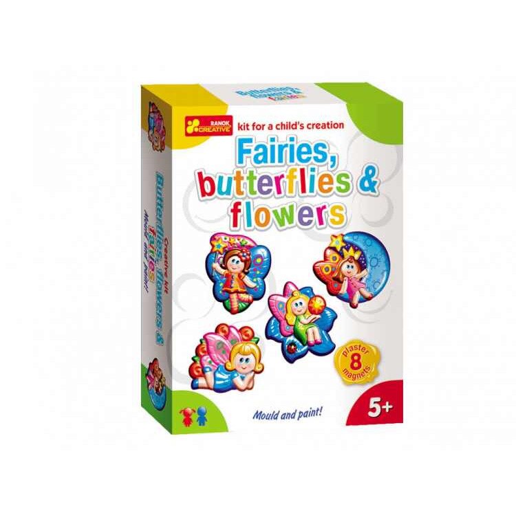 Set creativ modelare Ranok 8 magneti Flori si fluturi