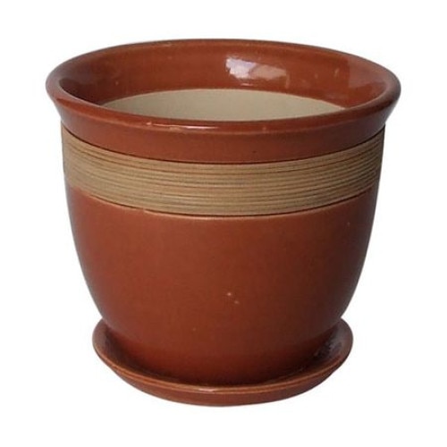 Giveci din ceramica pentru flori cu suport 6133B