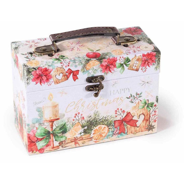 Cufar lemn multicolor 20x9x18 cm