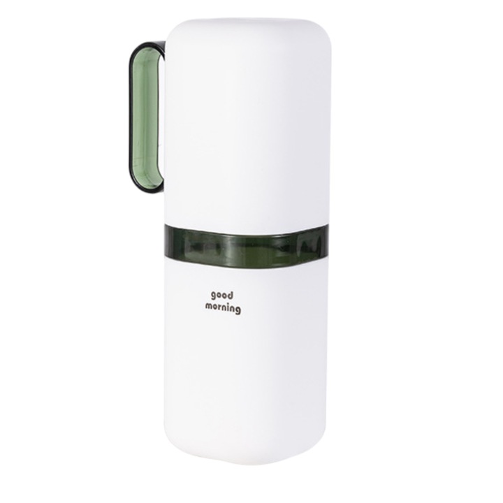 Utazó fogkefe tok, nagy kapacitású, minimalista dizájn, készlet bögrével