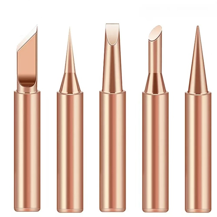 Varfuri de lipit 900M-T, 5 bucati, cupru, pentru statii de lipit 936，5 bucati, 5 seturi