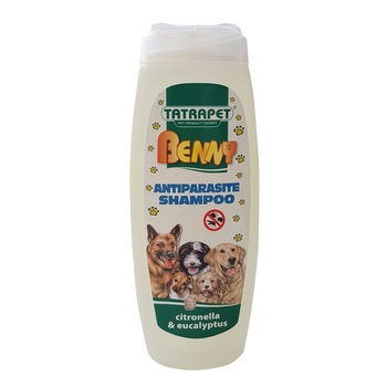 Sampon pentru caini Benny, Antiparazitar, Citronella si Eucalipt, 200 ml Sampon pentru caini Benny, Antiparazitar, Citronella si Eucalipt, 200 ml