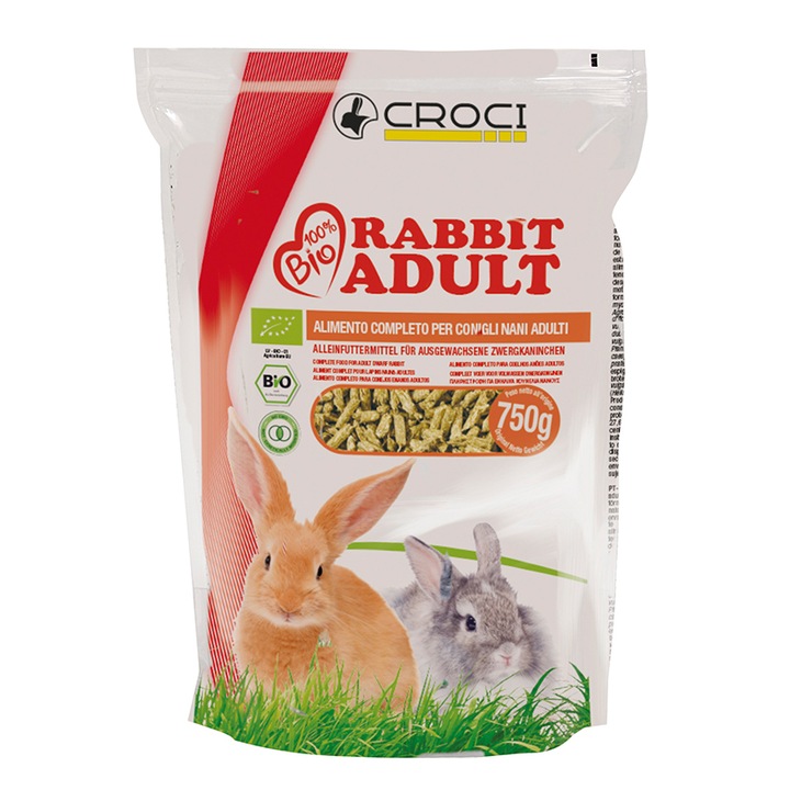 Био храна за зайци Adulti, Croci, 750 гр