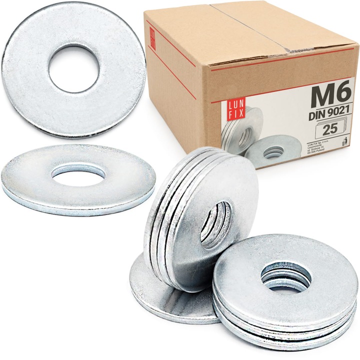 Saiba rotunda M6 Lun Fix DIN9021 25buc.