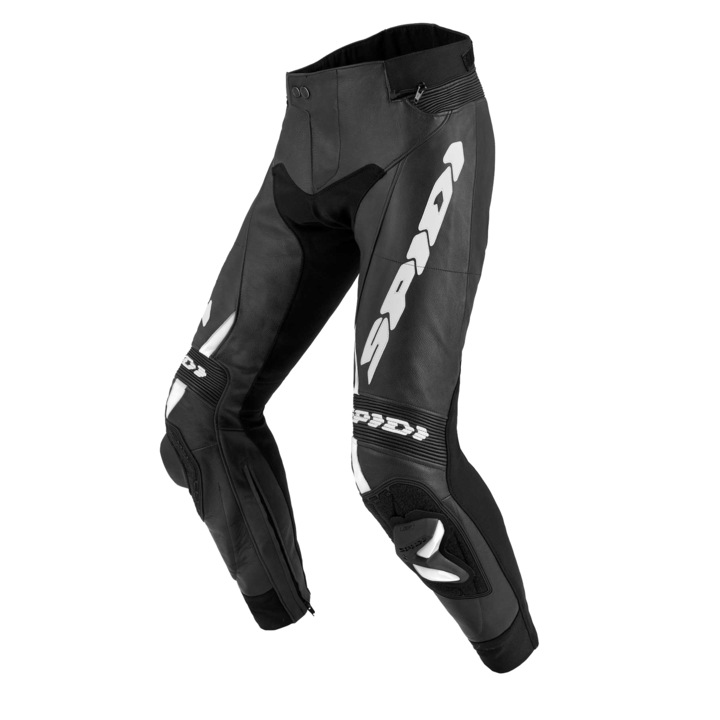 Pantaloni din piele moto SPIDI RR PRO 2 BLACK/WHITE, 50/M