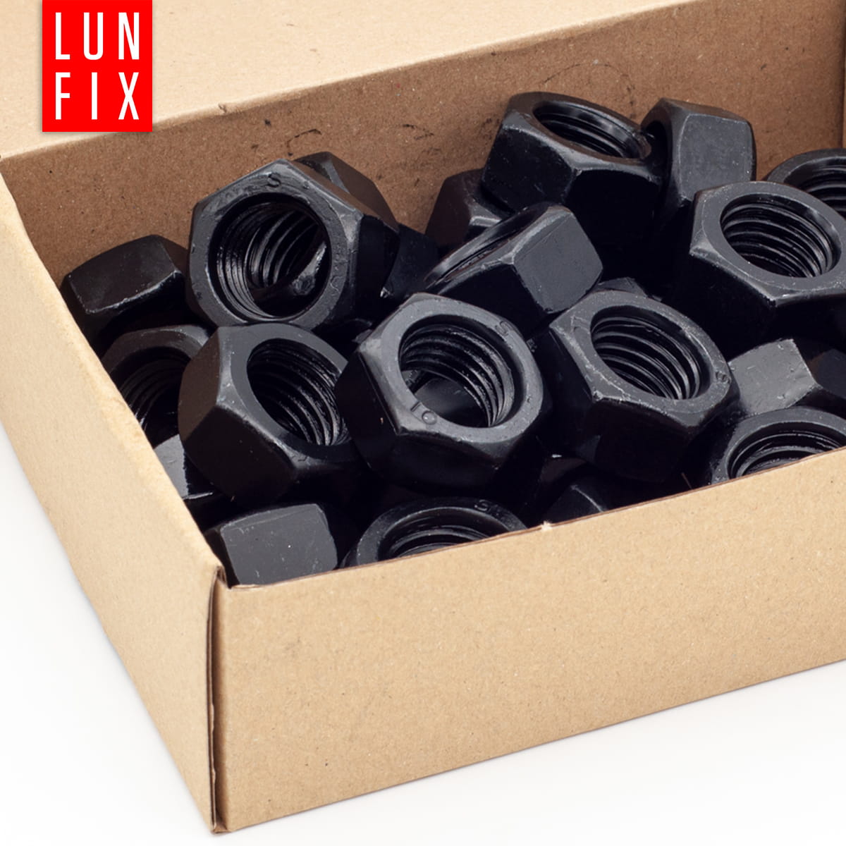 Piulita hexagonala M8 Lun Fix, DIN 934 clasa 10 neagra 20buc - eMAG.ro