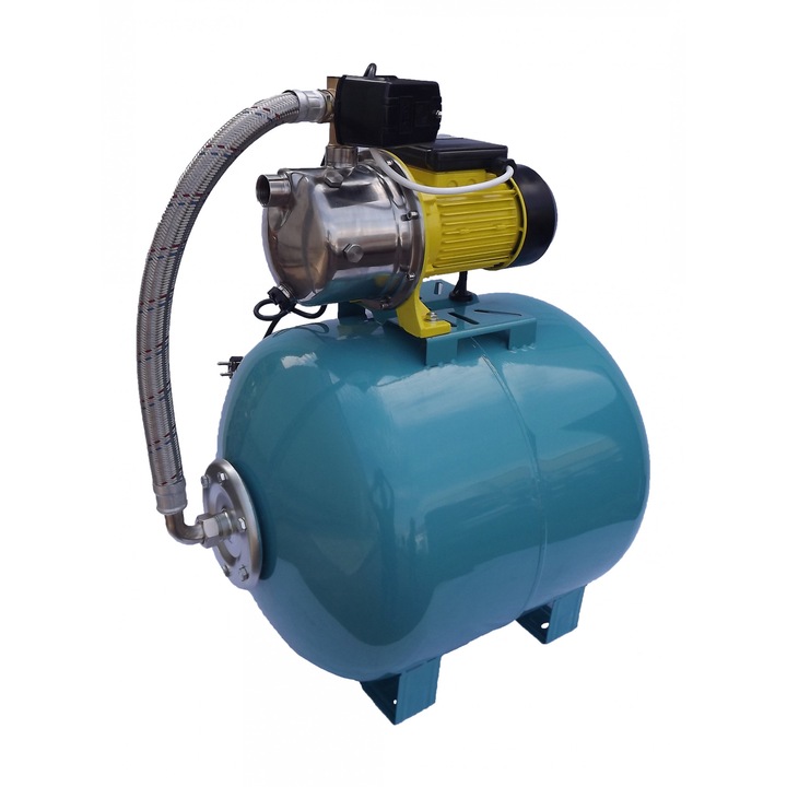 Hidrofor apa curata Maxima 03020404/80, 1100 W, 220 V, 80 l capacitate vas expansiune, 1" diametru racord, 55 l/min debit maxim, 46 m inaltime refulare, 9 m adancime absorbtie