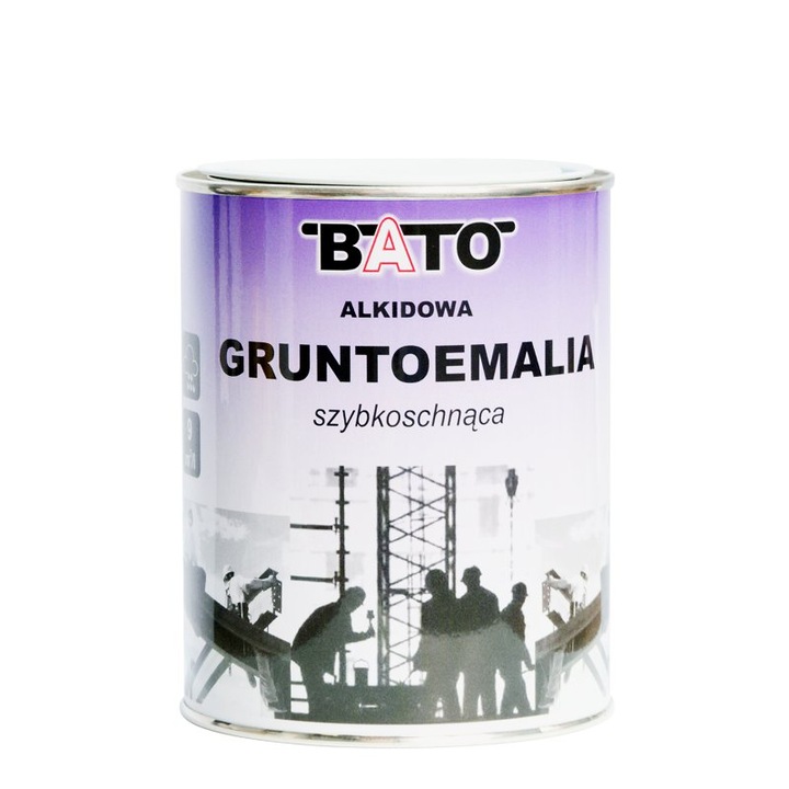 Grund Bato RAL 9006, 0.8L, uscare rapida, pentru metal, alb