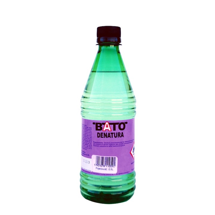 Alcool denaturat 0.5L, Bato, fara culoare, pentru scopuri industriale