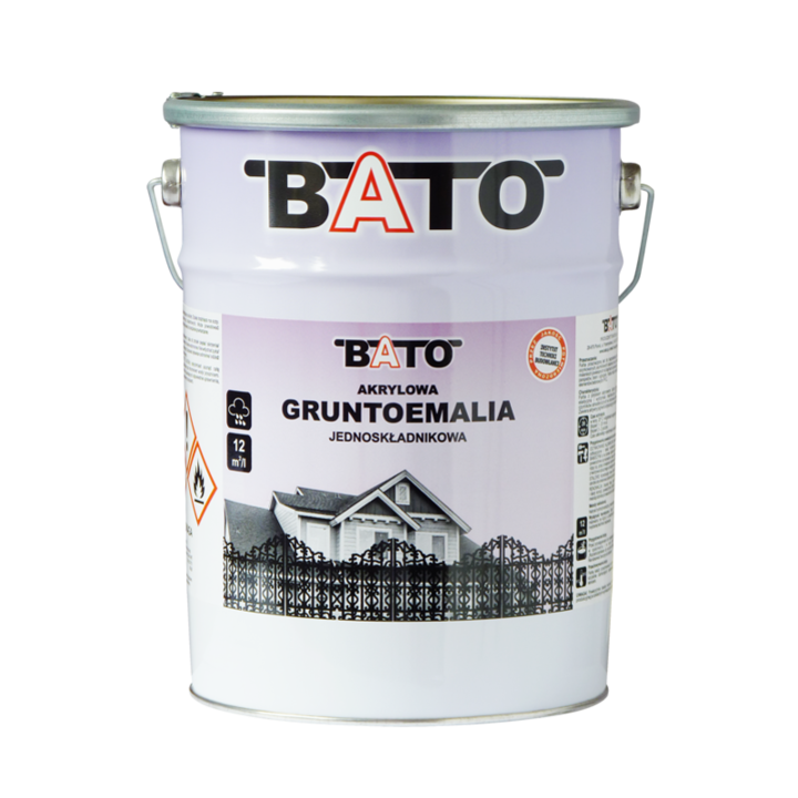 Grund alchidic BATO RAL 9005, cu uscare rapida, mat, 5L, negru
