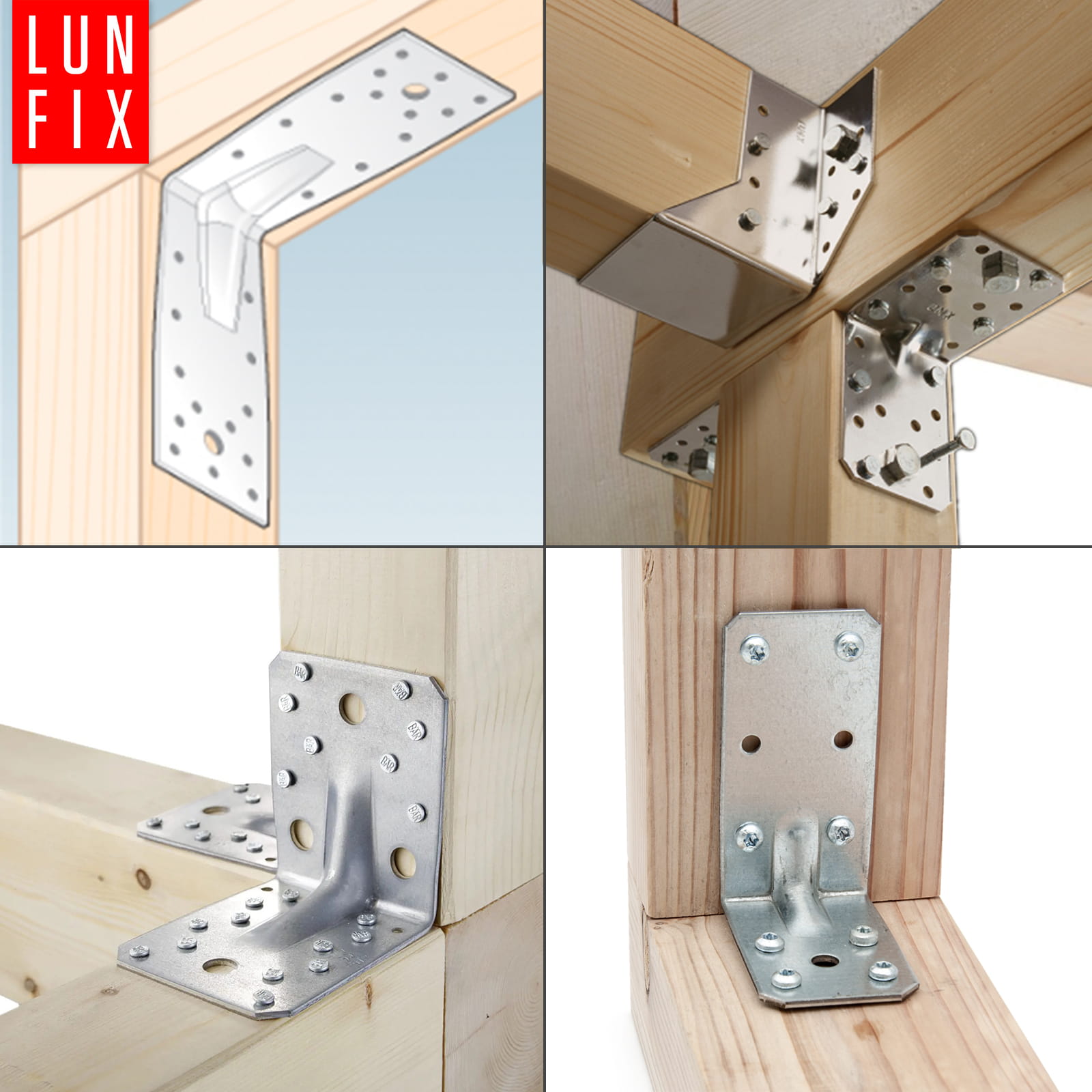 Conector Lun Fix, 70x70x40mm, set 20 bucati - eMAG.ro