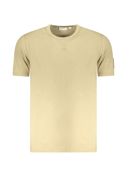 Мъжка тениска с кръгла яка, лого, Regular Fit, Calvin Klein Jeans, тъмнозелена, M