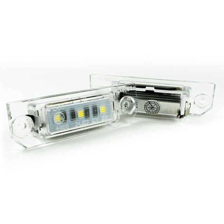 Set 2 lampi LED iluminare numar inmatriculare M MODECAR pentru VW Golf IV V VI VII, Passat B6 B7 CC, Eos