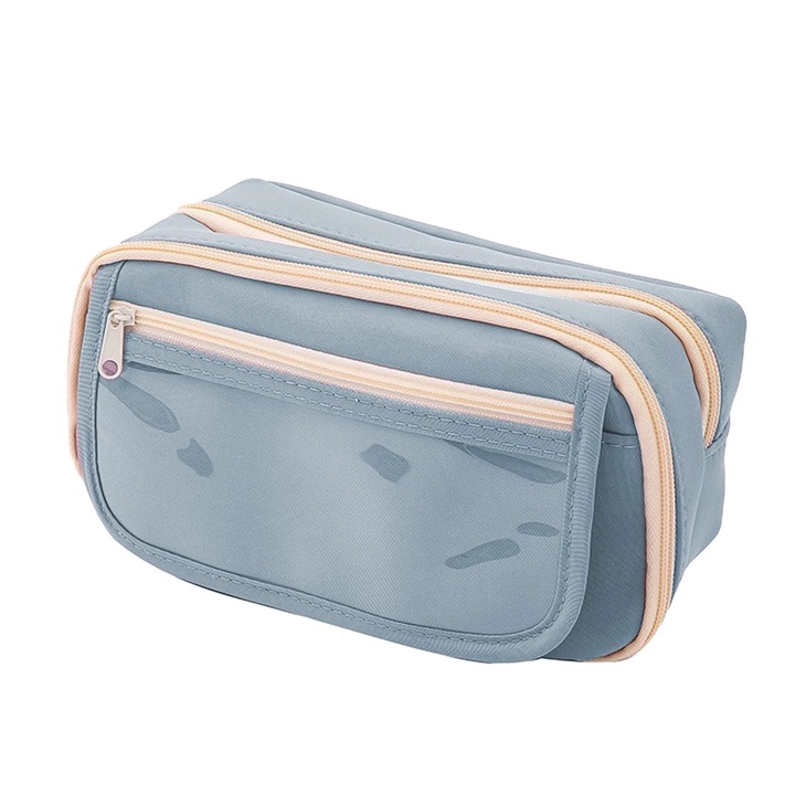 Моливник с голям капацитет, просторен отвор, различни цветове, 21x13x8cm, комплект от 1 бр.