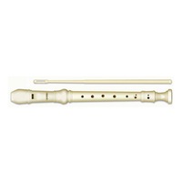 Flaut soprano Arda 117M, din plastic, demontabil in 3 parti, cu pamatuf pentru curatare