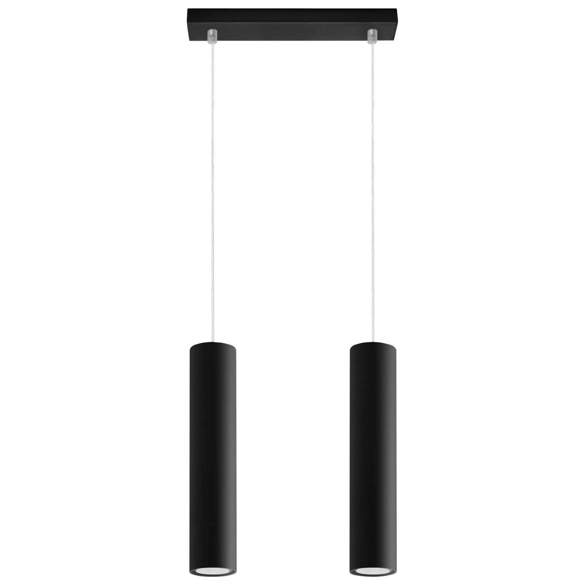 Pendul Sollux Lightning Lagos 2, 2 x 40 W, GU10, Loft, Negru