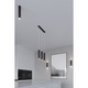 Lampa suspendata Lagos negru otel 2 becuri tub modern de interior