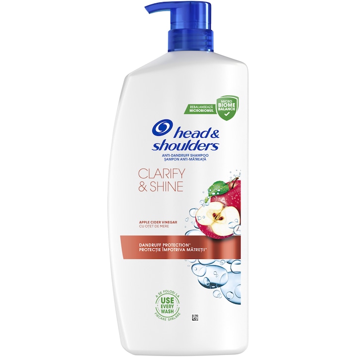 Sampon anti-matreata Head & Shoulders Clarify & Shine cu otet de mere, 800 ml