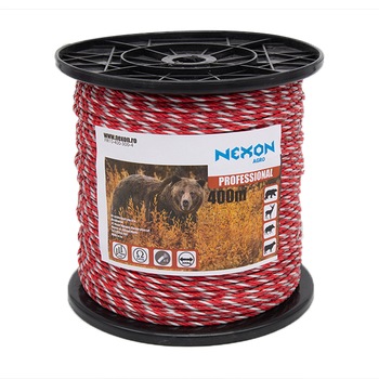 Fir Gard Electric NEXON PROFESSIONAL , 400m lungime, 4lite x 0.28mm, rezistenta la rupere 300 kg Fir Gard Electric NEXON PROFESSIONAL , 400m lungime, 4lite x 0.28mm, rezistenta la rupere 300 kg