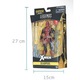 Figurina DeadPool, cu accesorii, Rosu, Negru, Multicolor, plastic