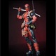 Figurina DeadPool, cu accesorii, Rosu, Negru, Multicolor, plastic