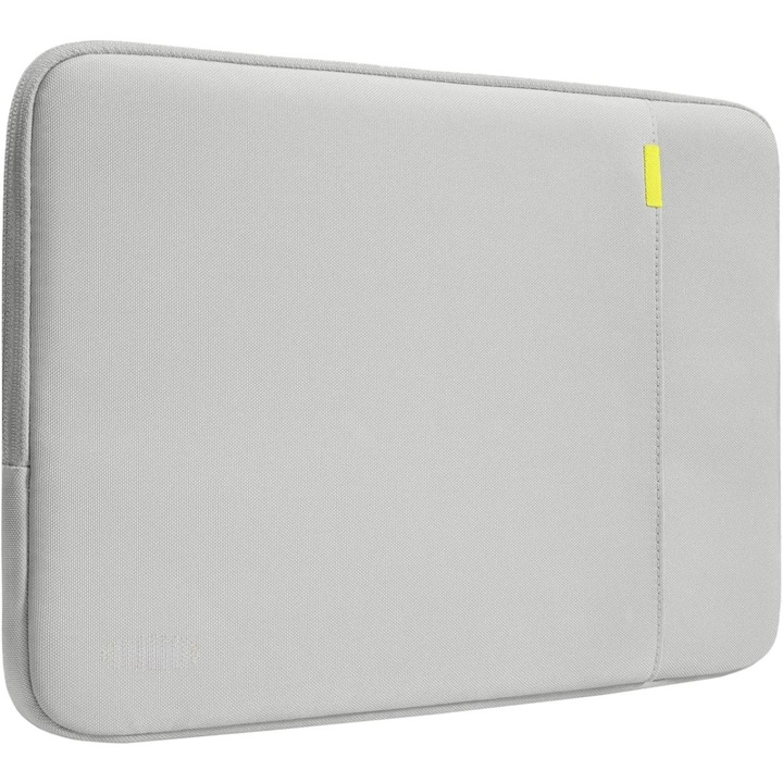 Husa de Protectie si Transport Laptop / Tableta de 14 Inch, Dasbo®, Impermeabila, Rezistenta la socuri, Fermoar rezistent, cu Burete moale impotriva socurilor, Colturi intarite, Compatibila Universal, Gri