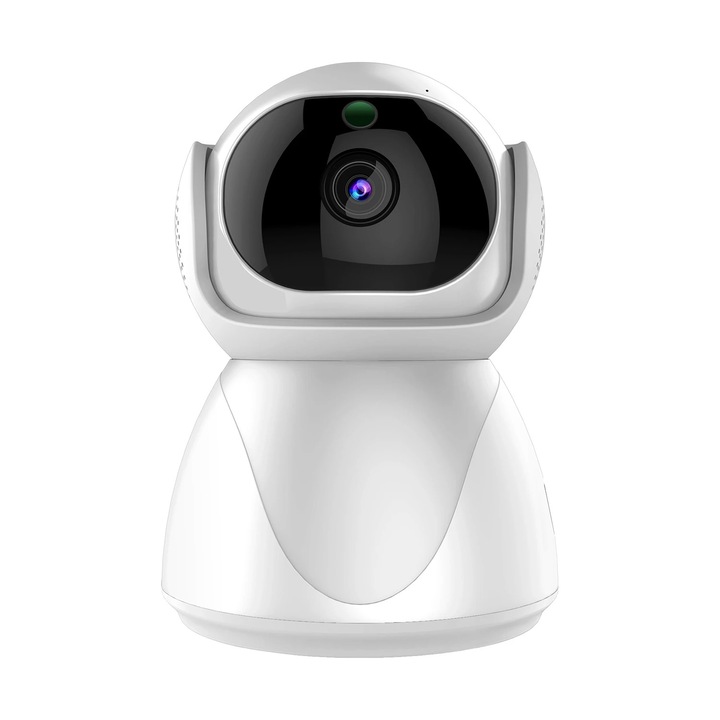 Camera de supraveghere, Q5, 2MP, cu 355 grade Pan/ 80 grade Tilt, Night Vision, Detectarea miscarilor, Two-Way Audio, 2.4G/5G Wi-Fi, Alb